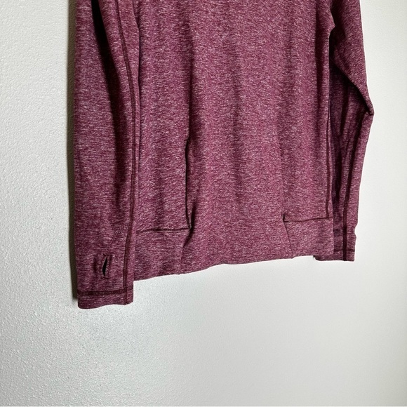 Lululemon Make A Move Long Sleeve Top Heathered Red Grape Size 6 Women Cowl Neck - Picture 7 of 11